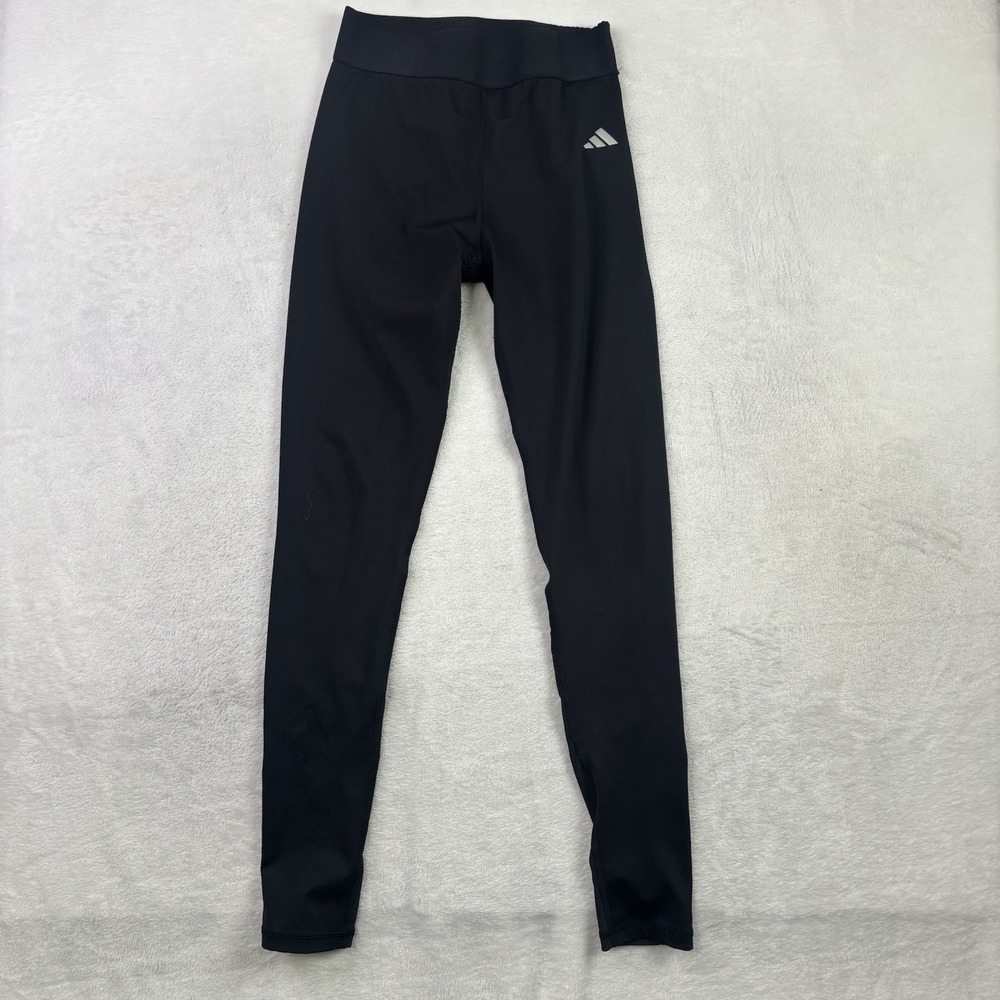 Adidas Tech Fit Black Activewear Athletic Leggings Yoga Pants Women's ST